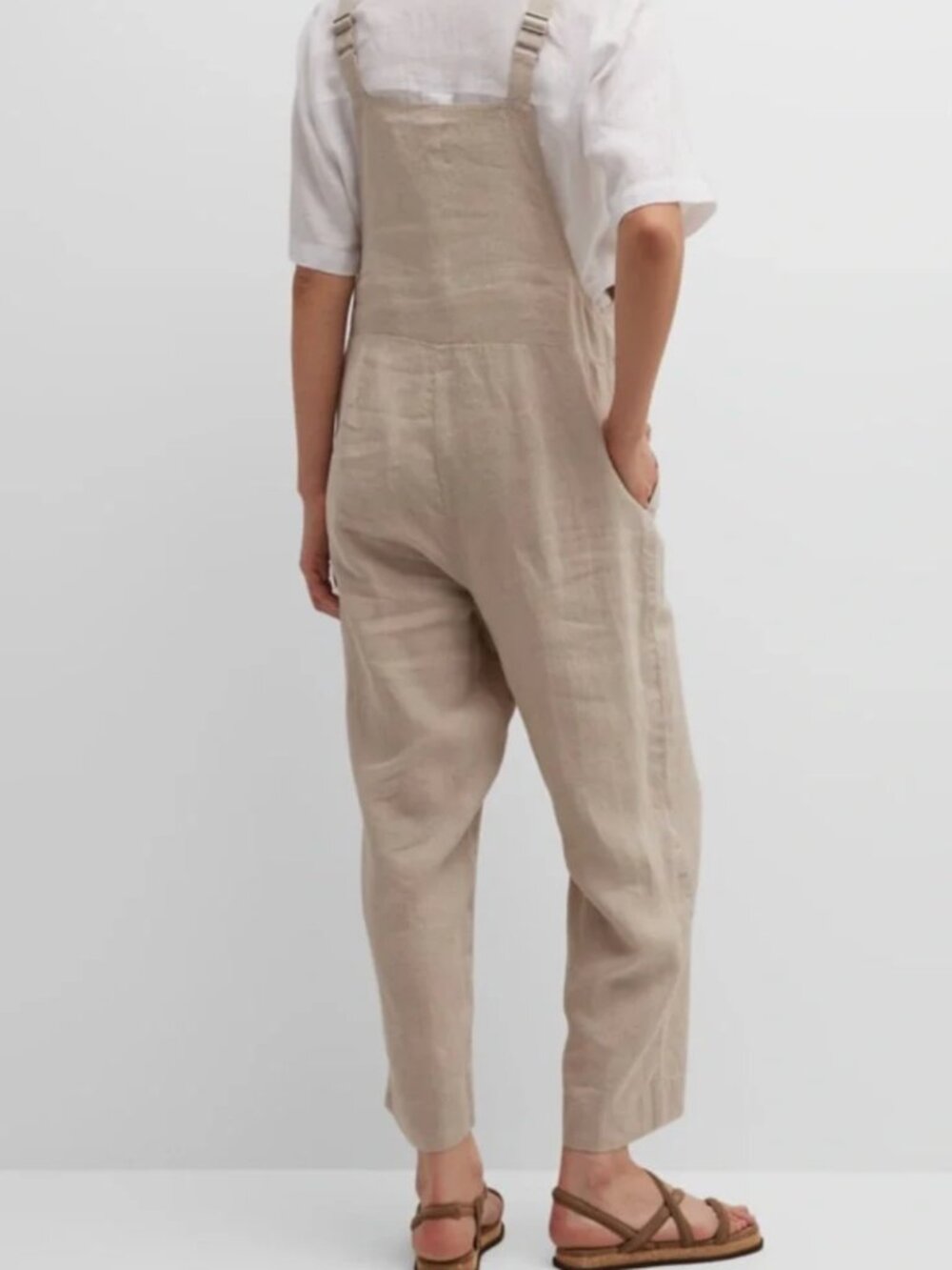 Eileen Fisher Linen Overalls - Picture 6 of 6